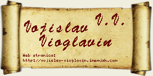 Vojislav Vioglavin vizit kartica